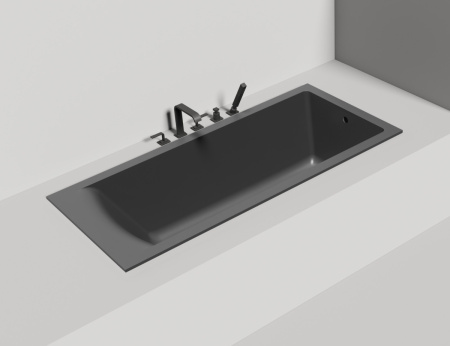 Ванна из искусственного камня Salini CASCATA 104123MF 170х75 встраиваемая прямоугольная с ножками